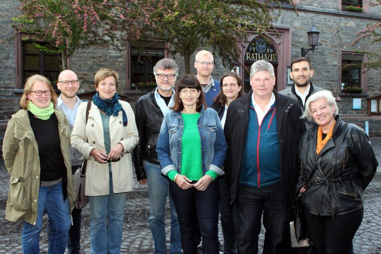 Ortsbegehung und Diskussion in Oberwesel zum Bahnlärm